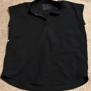 Black xsmall figs oversized scrub top